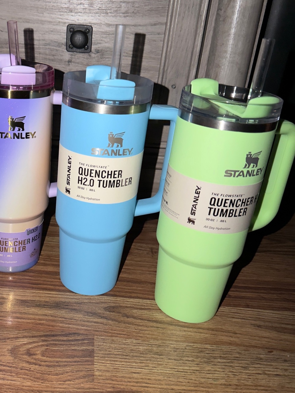 Stanley 30 oz Stainless Steel H2.0 Flowstate
Quencher Tumbler Feather Green